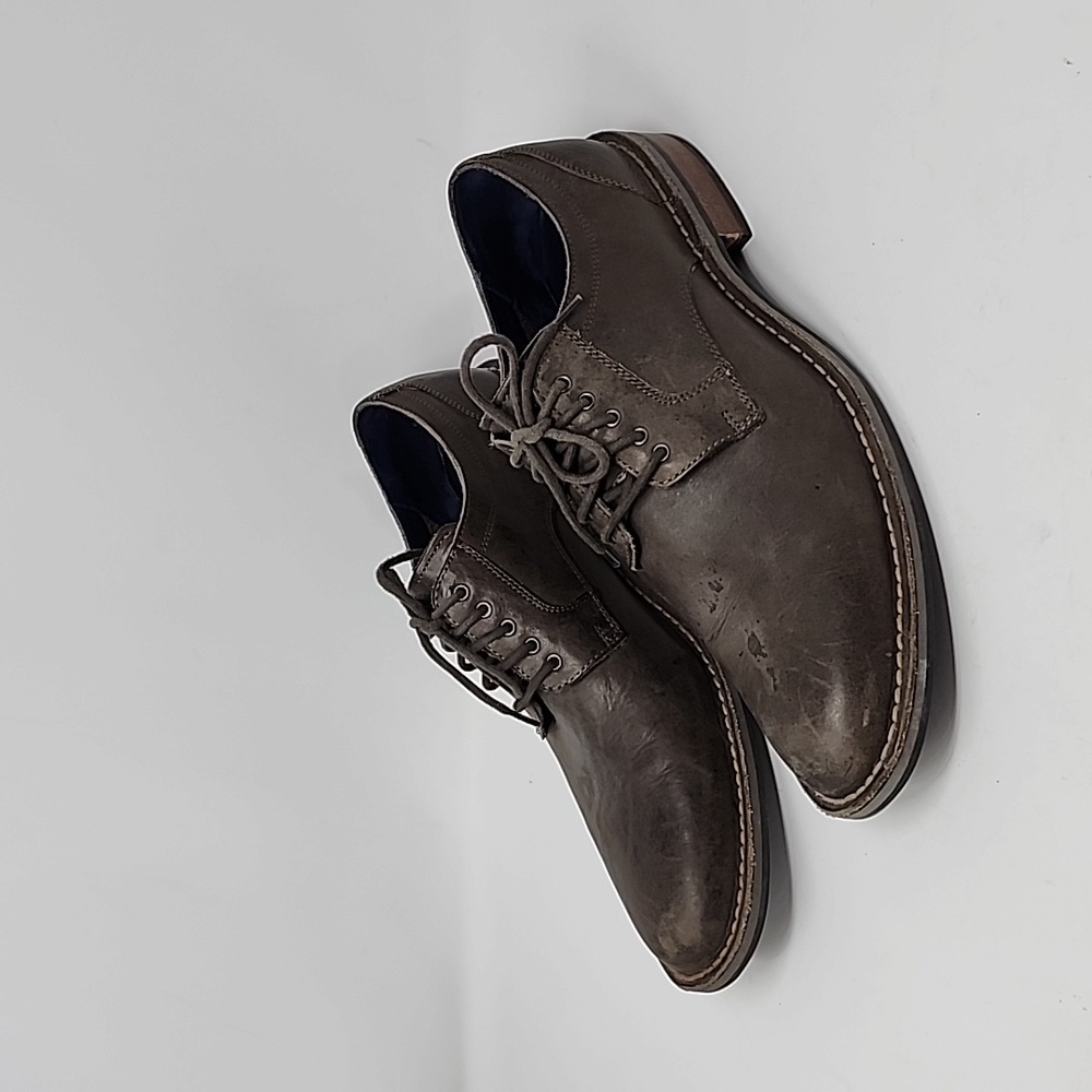 Cole Haan Men's Centre Treet Destresse Leather Oxfords Grey Size 11